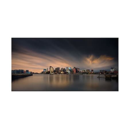 Miki Joven 'Boston Skyline' Canvas Art, 12x24